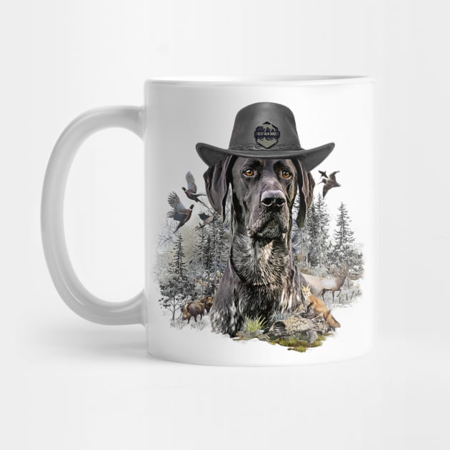 German Shorthaired Pointer,  Hunting dog by German Wirehaired Pointer 